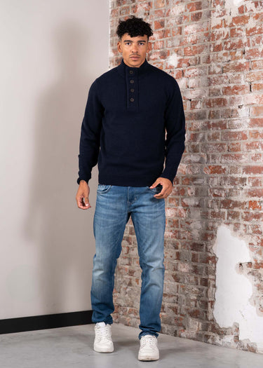 Barbour Truien Patch half zip - navy