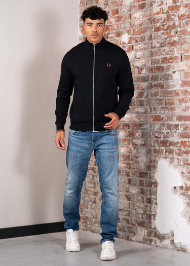 Fred Perry Truien Zip through sweatshirt - black