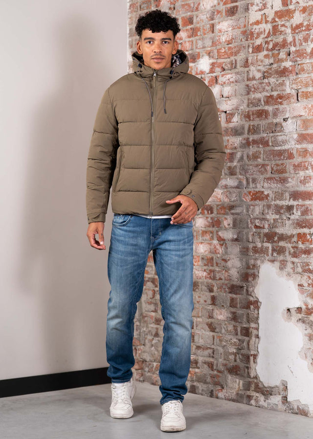 Aquascutum Jacken Sp hooded puffer - army green