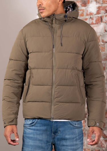 Aquascutum Jassen Sp hooded puffer - army green