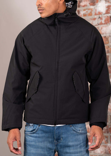 Aquascutum Jassen Soft shell mid parka - black