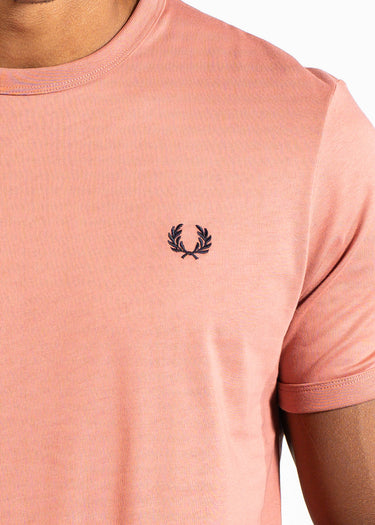Fred Perry T-shirts Ringer t-shirt - putty pink