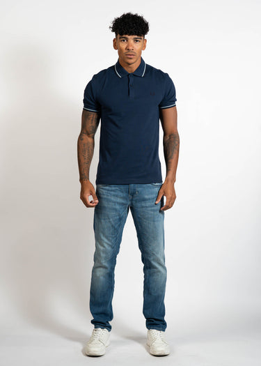 Fred Perry Polo's Twin tipped fred perry polo shirt- tnsbl slvrbl nvy