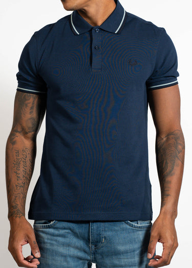 Fred Perry Polo's Twin tipped fred perry polo shirt- tnsbl slvrbl nvy