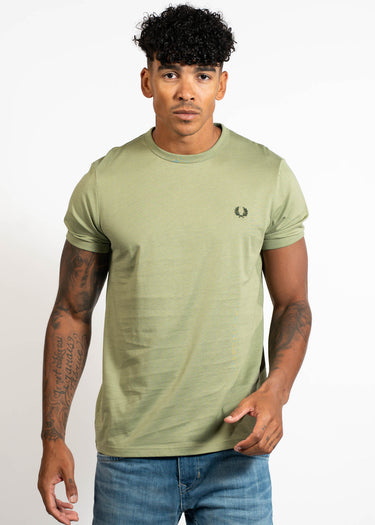 Fred Perry T-shirts Ringer t-shirt - olive mint