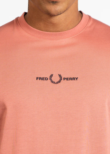 Fred Perry T-shirts Embroidered tshirt - putty pink