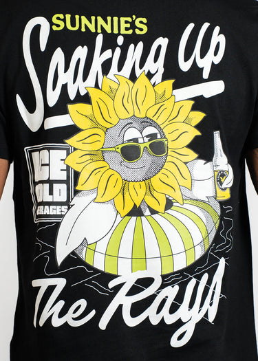 Lyle & Scott T-shirts Sunnies pool bar graphic t-shirt - jet black