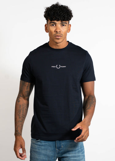 Fred Perry T-shirts Embroidered tshirt - navy