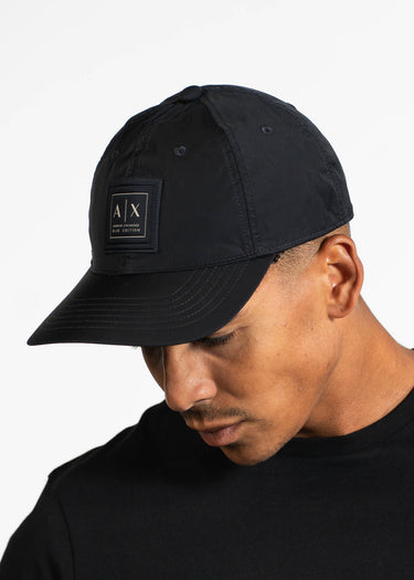 Armani Exchange Petten Polyester Cap with visor and logo - deep navy