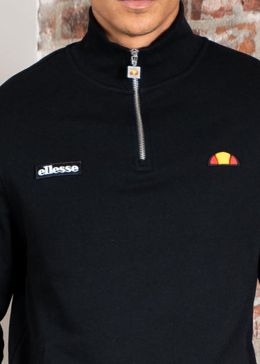 Ellesse Truien Pelegrini quarter zip - black