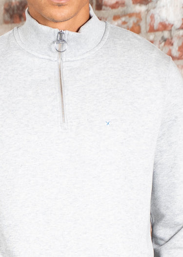 Barbour Truien Beckhill half zip sweatshirt - grey marl