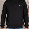 Lacoste Truien High neck zip up fleece sweatshirt - black