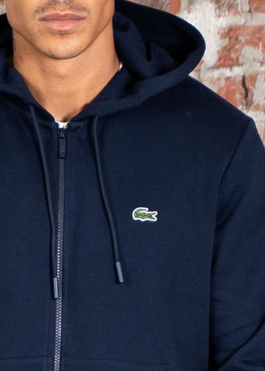 Lacoste Vesten Zip through hoodie - navy blue