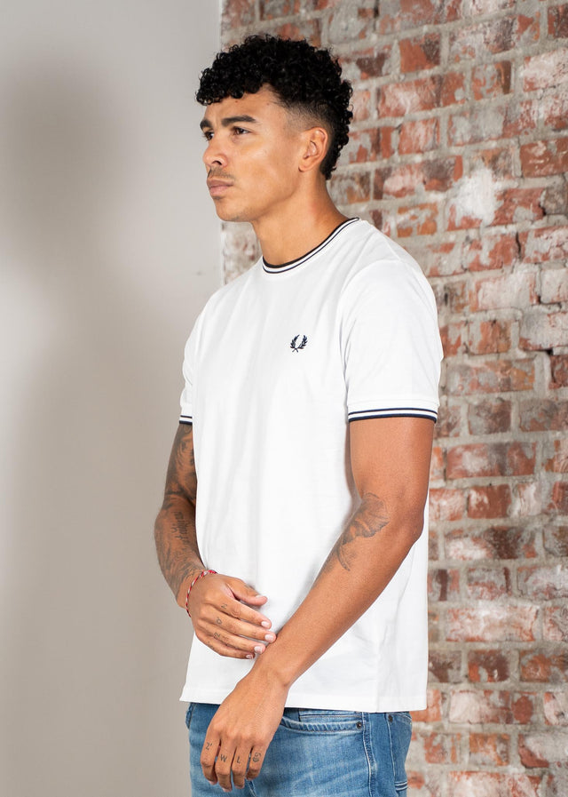 Fred Perry T-Shirts Twin tipped t-shirt - white