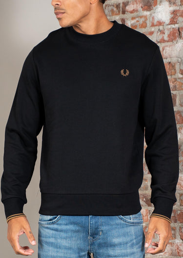 Fred Perry Truien Crew neck sweatshirt - black shaded stone