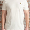 Lyle & Scott T-shirts Linen blend breton stripe t-shirt - luna white