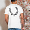 Fred Perry T-shirts Rear powder laurel graphic tee - white