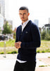 Lacoste Vesten  A Zip through sweater - navy blue 