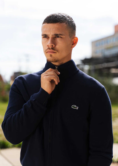 Lacoste Vesten  A Zip through sweater - navy blue 