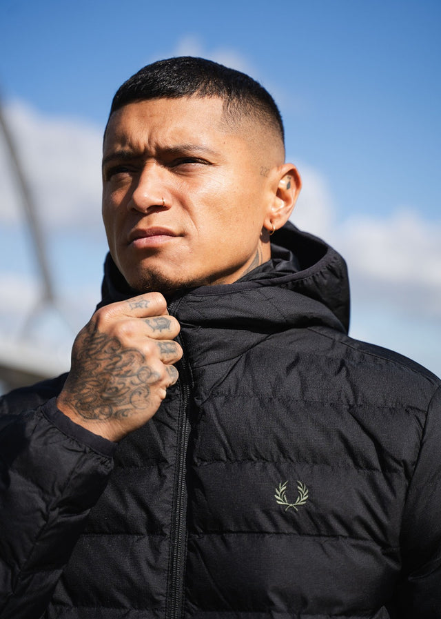 Fred Perry Jacken  Hooded insulated jacket - black 