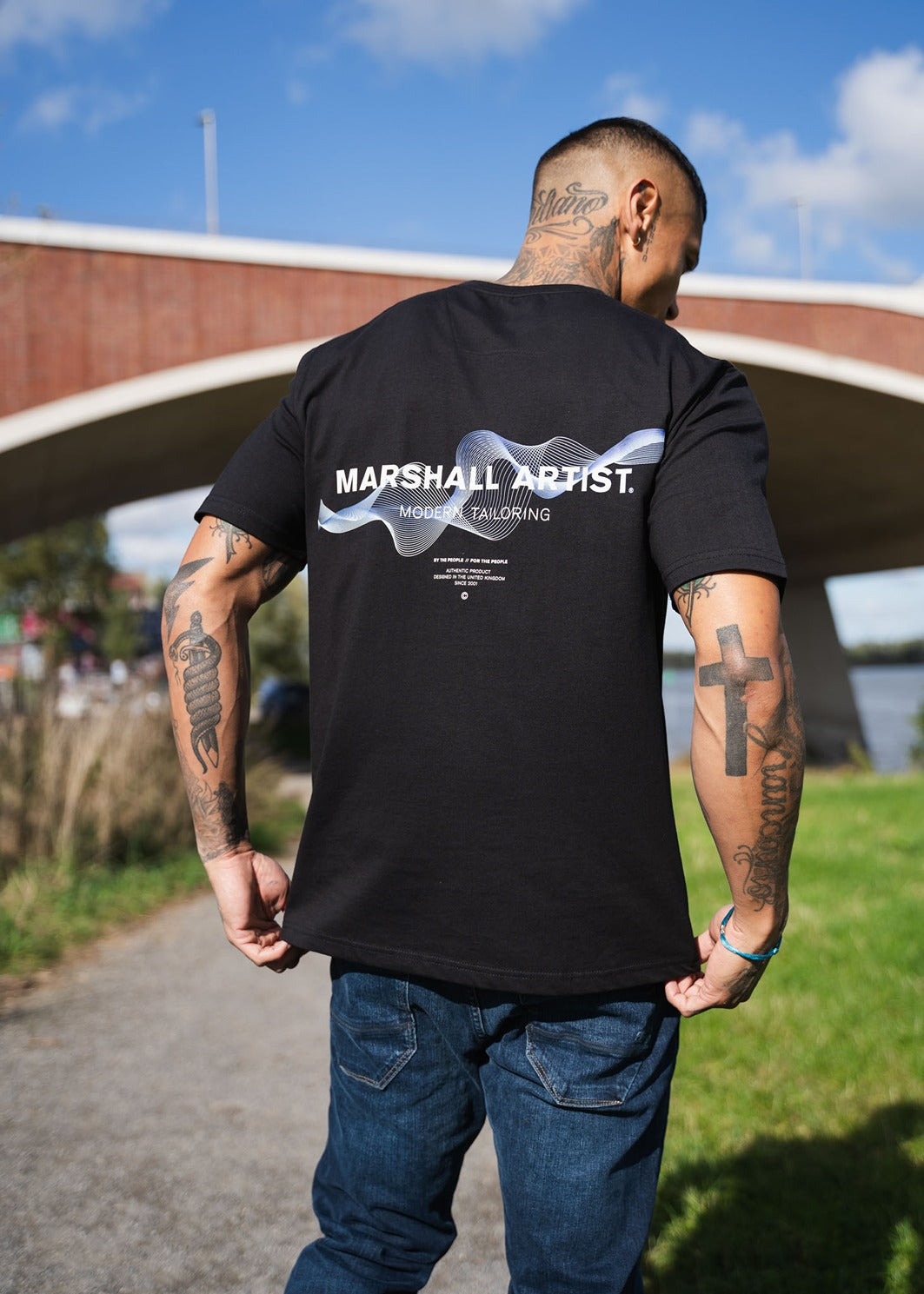 Marshall Artist T-shirts  Wireframe graphic t-shirt - black 