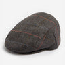 Barbour Petten  Wilkin flat cap - charcoal herringbone 
