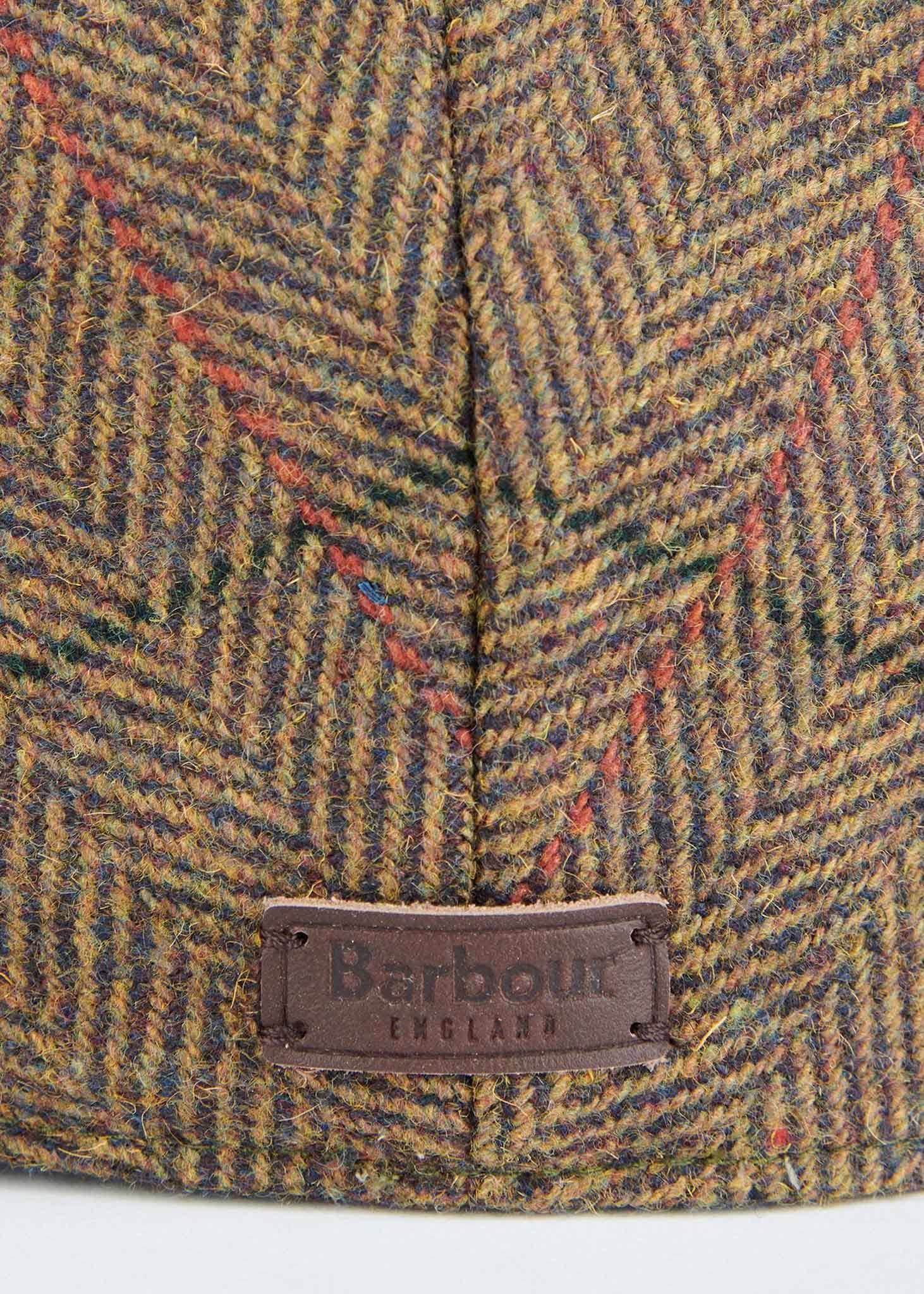 Barbour Petten  Wilkin flat cap - olive orange red 