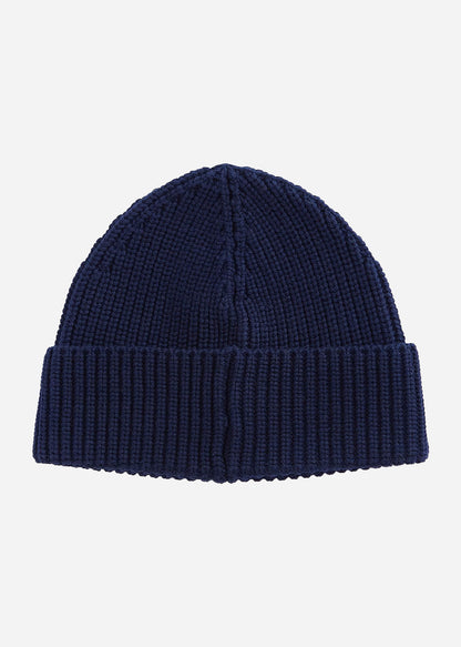 Barbour International Mutsen  Sweeper legacy knit beanie - navy 