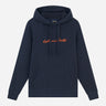 Lyle & Scott Hoodies  Embroidered logo hoodie - dark navy sorrel orange