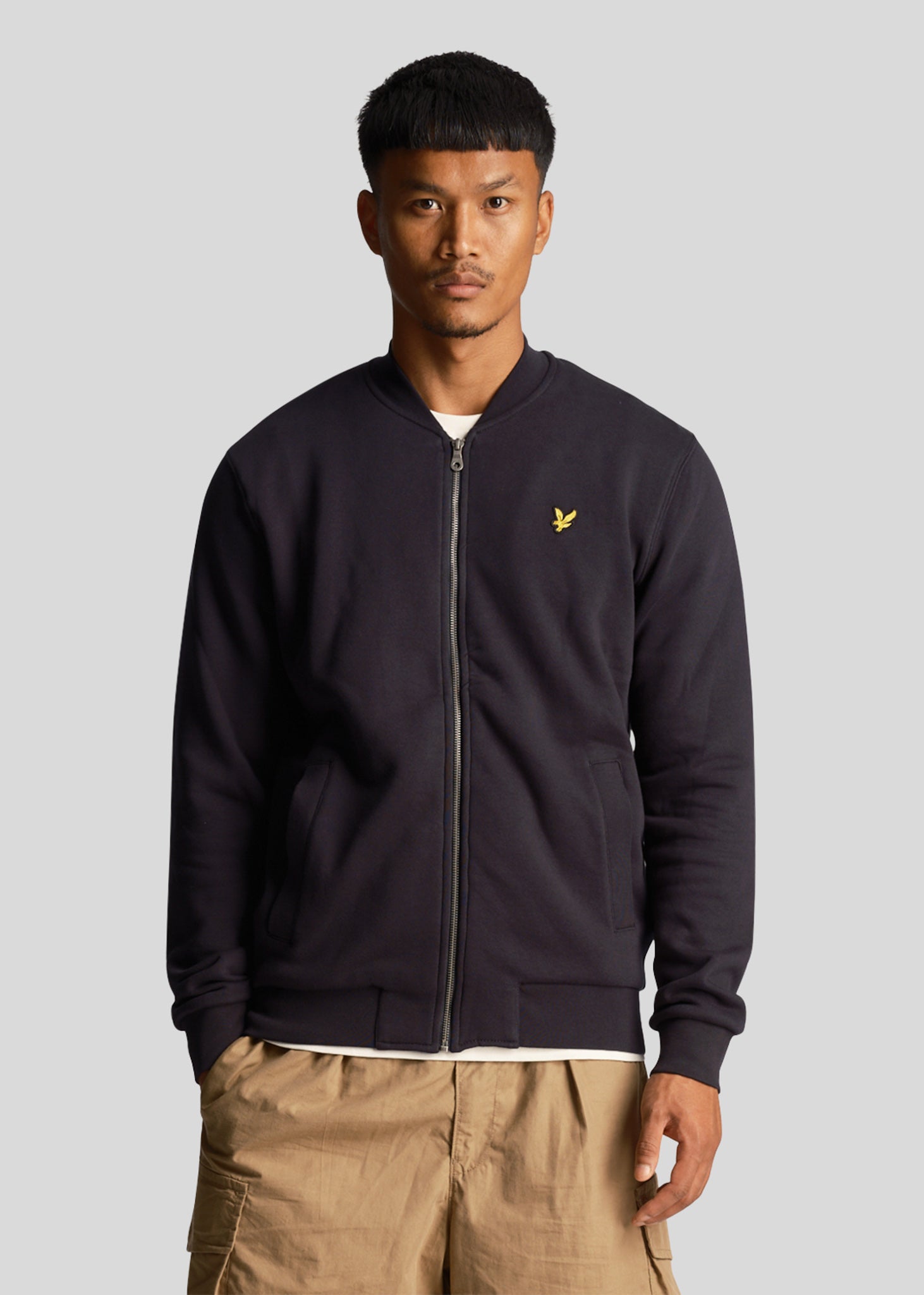 Lyle & Scott Vesten  Jersey bomber - dark navy 