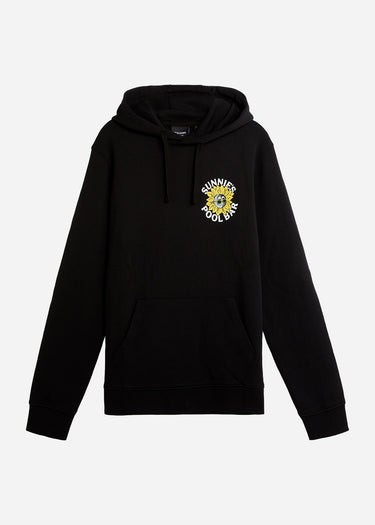 Lyle & Scott Hoodies Sunnies pool bar graphic pullover hoodie - jet black
