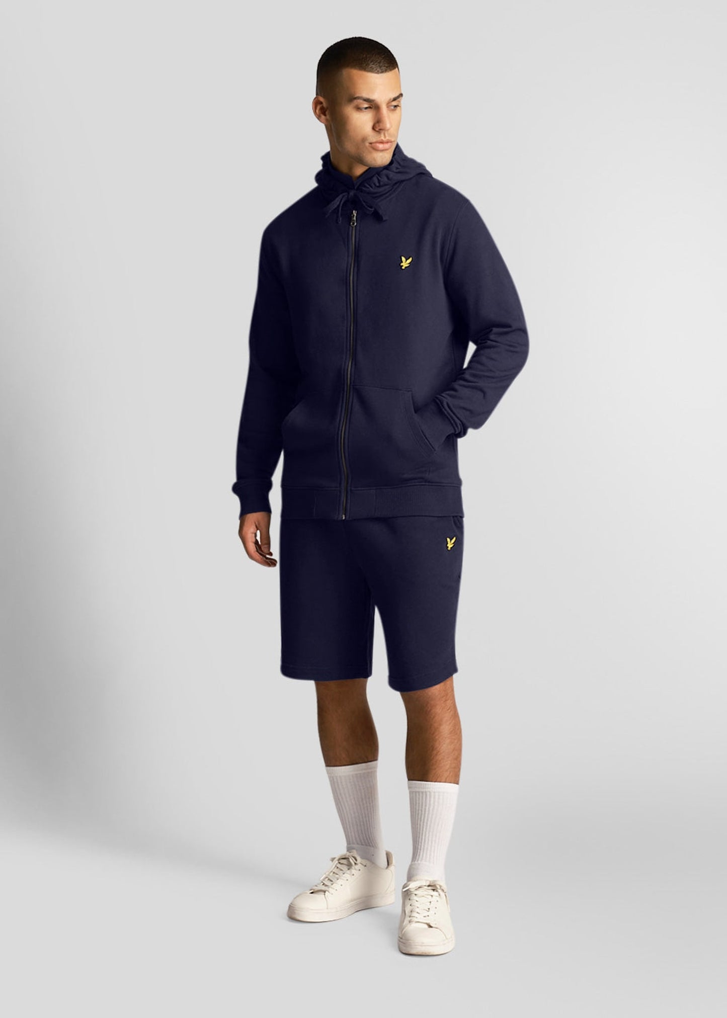 Lyle & Scott Vesten  Zip through hoodie - navy 