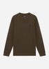 Lyle & Scott Truien  Tonal eagle crew neck sweatshirt - olive 