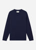 Lyle & Scott Truien  Tonal eagle crew neck sweatshirt - dark navy 