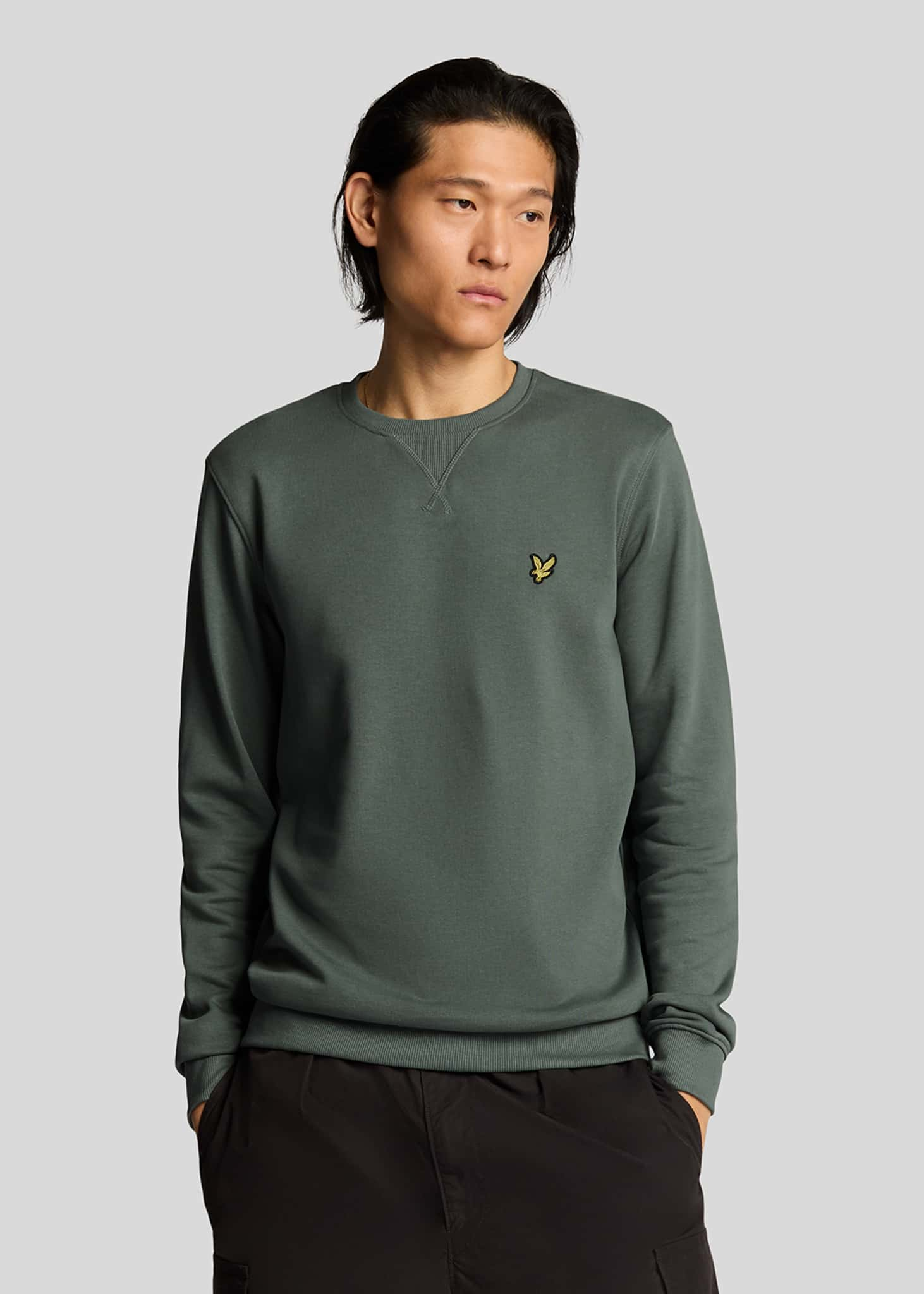 Lyle & Scott Truien Crew neck sweatshirt - green mercurial