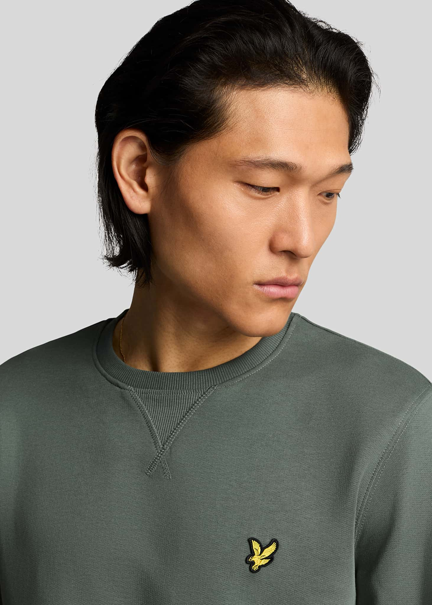 Lyle & Scott Truien Crew neck sweatshirt - green mercurial