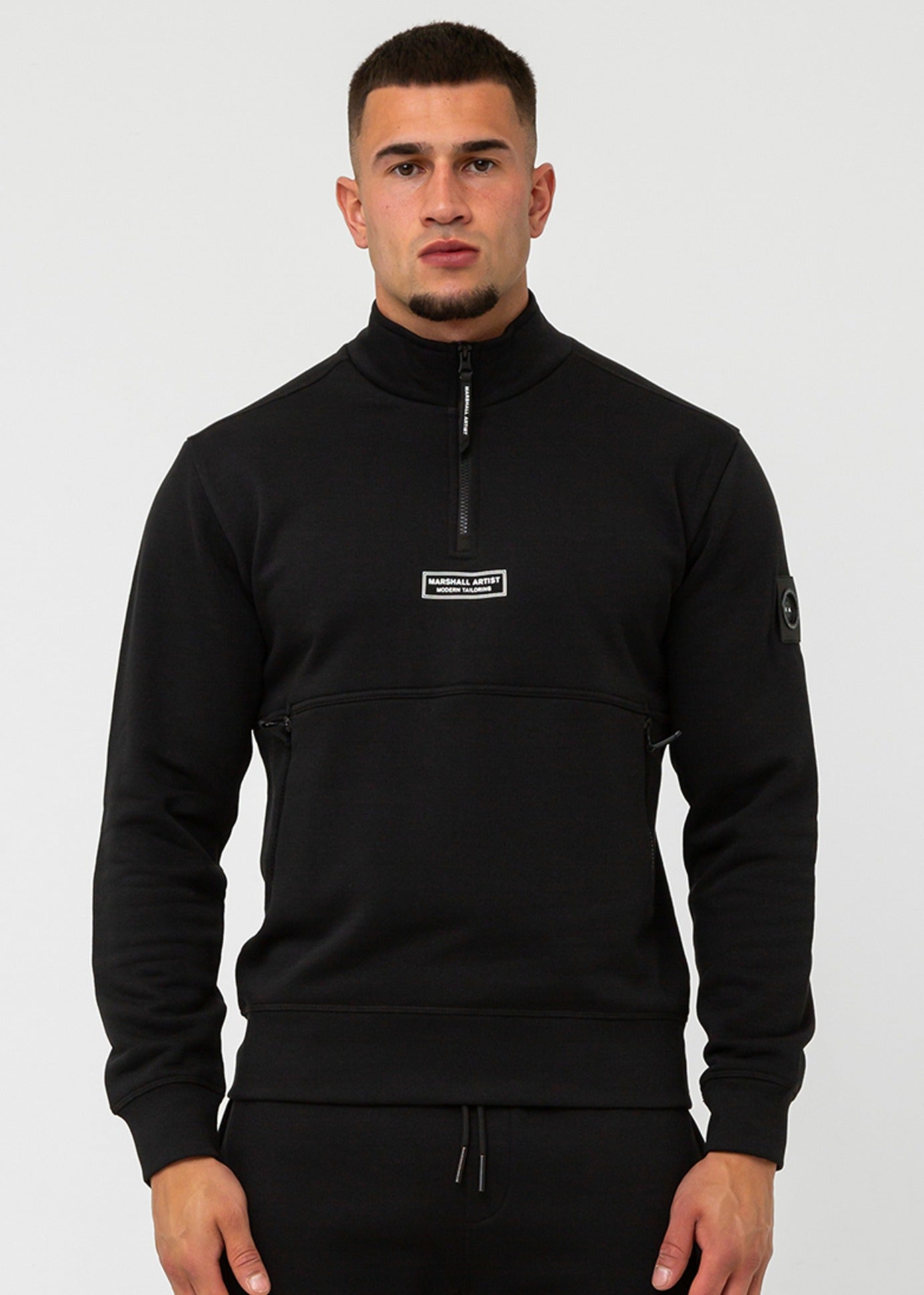 Marshall Artist Truien  Siren 1/4 zip - black 