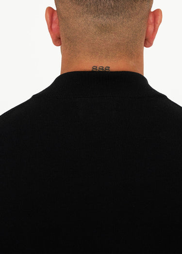 Marshall Artist Truien Siren knitted 1/4 zip - black