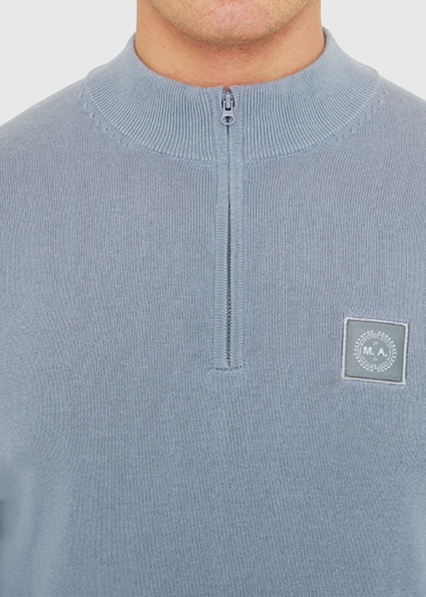 Marshall Artist Truien  Siren knitted 1/4 zip - nardo grey 