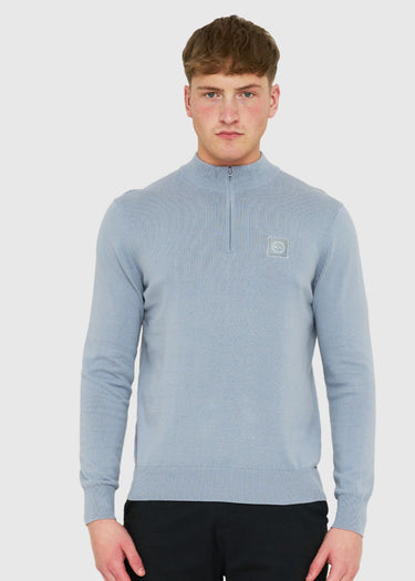 Marshall Artist Truien Siren knitted 1/4 zip - nardo grey