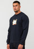 Marshall Artist Truien  UK ism box logo crewneck - navy 