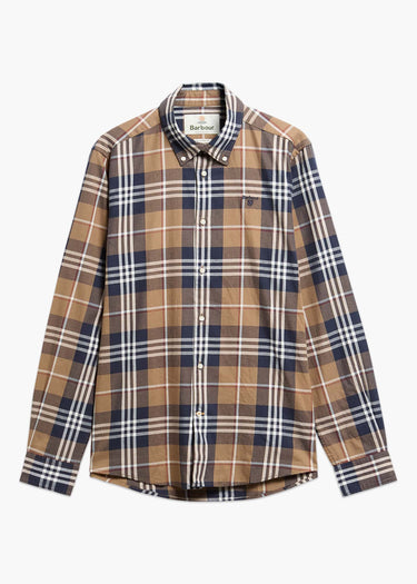 Barbour Hemden Barbour edger tailored checked shirt - stone