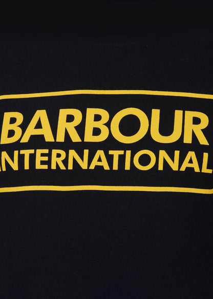 Barbour International T-shirts  Essential large logo tee - black 