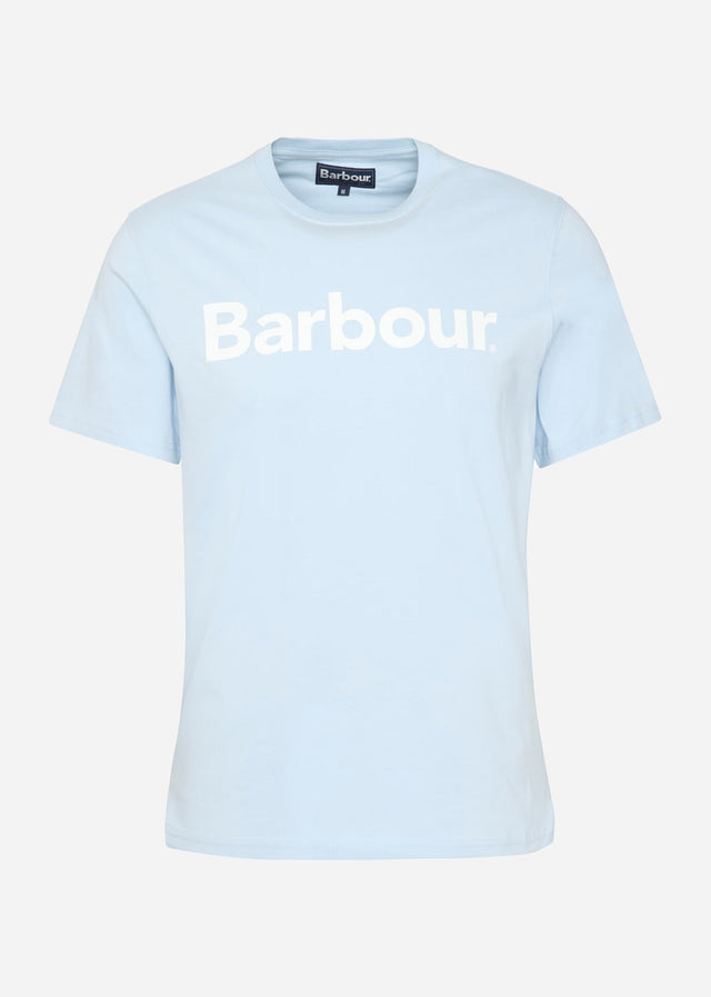 Barbour T-Shirts Barbour logo t-shirt - ocean sky