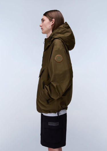 Napapijri Jassen Lightweight Packable Rainforest Overhead rf next Jacket - dark olive