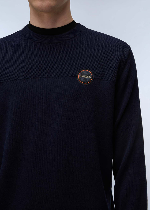 Napapijri Pullover  Derri crewneck sweater  - blue marine 