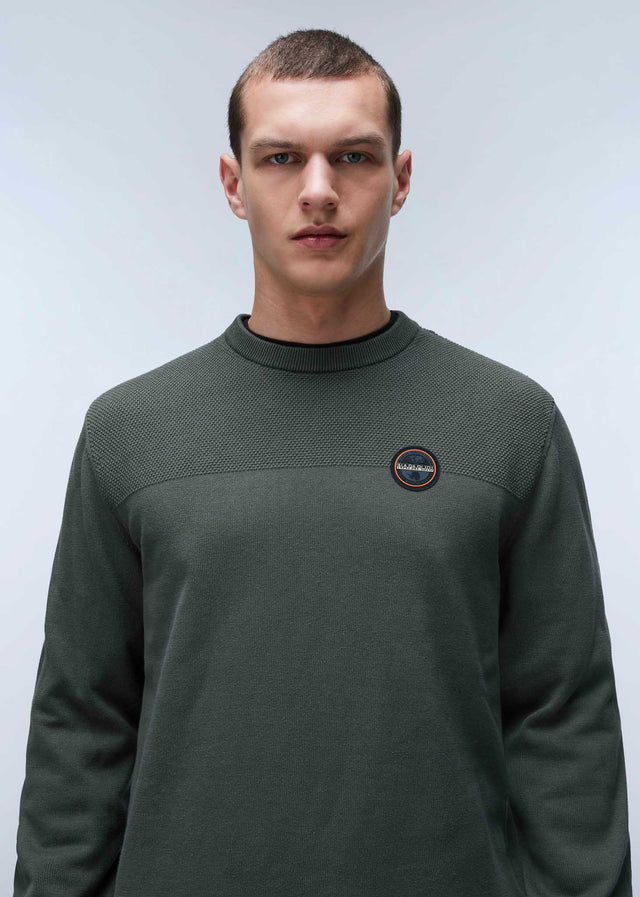Napapijri Pullover  Derri crewneck sweater  - green urban 