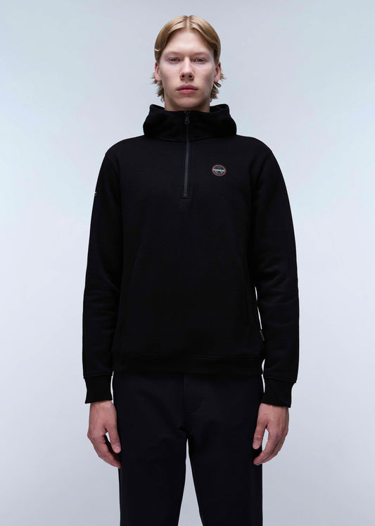 Napapijri Hoodies  Badge halfzip hoodie  - black 