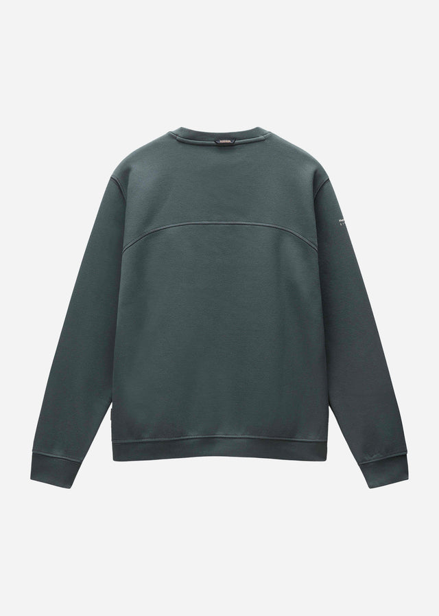 Napapijri Pullover Badge crewneck sweater - green urban (Copy)