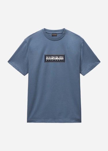 Napapijri T-shirts S box logo - stormy weat
